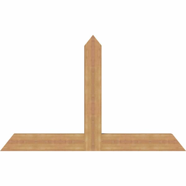 Ekena Millwork Portland Timber Gable Bracket, Western Red Cedar, 60"W x 38"H x 3 1/2"D x 5 1/2"F, 15/12 Pitch GBW060X38X0406POR00SWR - main